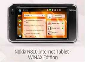 Интернет-планшет Nokia N810 с WiMAX будет анонсирован на выставке CTIA Wireless 2008