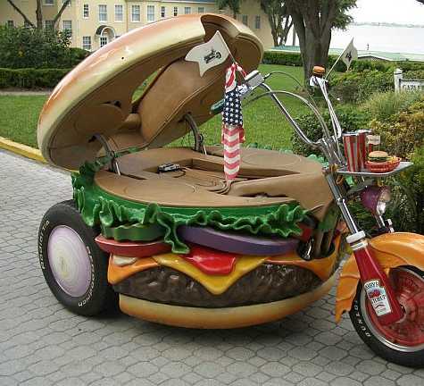 Harley-Hamburger - забавный тюнинг