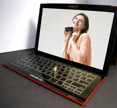 Концептуальный ноутбук Samsung с AMOLED-дисплеем