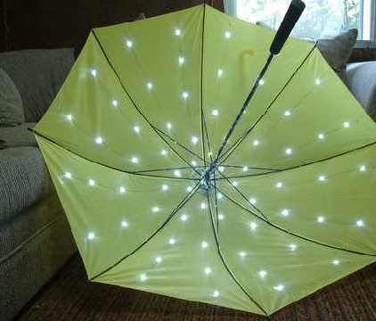 Зонтик с LED-подсветкой – сделай сам
